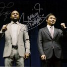 FLOYD MAYWEATHER JR & MANNY PACQUIAO SIGNED PROMO PHOTO 8X10 RP AUTOGRAPHED FLOYD MAYWEATHER JR & MANNY PACQUIAO SIGNED PROMO PHOTO 8X10 RP AUTOGRAPHED