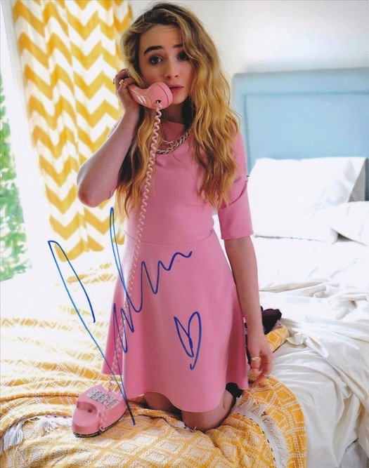 SABRINA CARPENTER SIGNED PHOTO 8X10 RP AUTOGRAPHED