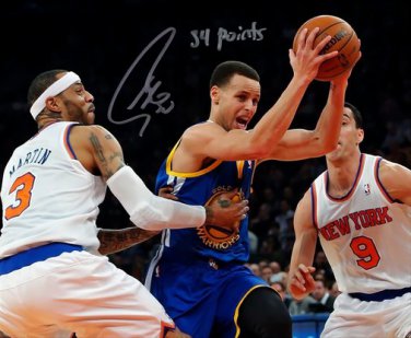 STEPHEN CURRY SIGNED PHOTO 8X10 RP AUTO AUTOGRAPHED GOLDEN STATE 54 POINTS INSCRIPTION