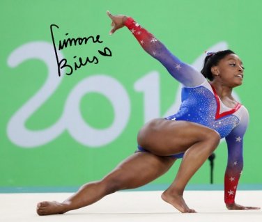 SIMONE BILES SIGNED PHOTO 8X10 RP AUTOGRAPHED 2016 RIO OLYMPICS