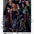 BIG BANG THEORY CAST SIGNED PHOTO 8X10 RP AUTOGRAPHED KALEY CUOCO JIM PARSONS +