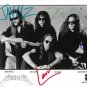 METALLICA FULL BAND SIGNED PHOTO 8X10 RP AUTOGRAPHED ALL MEMBERS HARDWIRED !