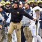 JIM HARBAUGH SIGNED PHOTO 8X10 RP AUTO AUTOGRAPHED W/ BO SCHEMBECHLER MICHIGAN