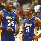KOBE BRYANT SHAQUILLE O'NEAL SIGNED PHOTO 8X10 RP AUTOGRAPHED LAKERS