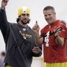 AARON RODGERS BRETT FAVRE SIGNED PHOTO 8X10 RP AUTOGRAPHED GREEN BAY PACKERS AARON RODGERS BRETT FAVRE SIGNED PHOTO 8X10 RP AUTOGRAPHED GREEN BAY PACKERS