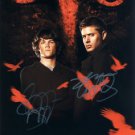 * JENSEN ACKLES JARED PADALECKI SIGNED PHOTO 8X10 RP AUTOGRAPH SUPERNATURAL CAST