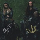 ALYCIA DEBNAM CAREY & ELIZA TAYLOR SIGNED PHOTO 8X10 RP AUTOGRAPHED THE 100