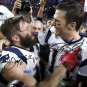 TOM BRADY & JULIAN EDELMAN SIGNED PHOTO 8X10 RP AUTOGRAPHED NEW ENGLAND PATRIOTS