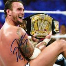 CM PUNK SIGNED PHOTO 8X10 RP AUTOGRAPHED WWE WRESTLING UFC MMA