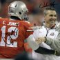 URBAN MEYER CARDALE JONES SIGNED PHOTO 8X10 RP AUTOGRAPHED OHIO STATE BUCKEYES