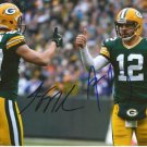 AARON RODGERS & JORDY NELSON SIGNED PHOTO 8X10 RP AUTOGRAPHED GREEN BAY PACKERS AARON RODGERS & JORDY NELSON SIGNED PHOTO 8X10 RP AUTOGRAPHED GREEN BAY PACKERS