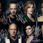 Breaking Bad Full cast signed 8x10 photo Autographed Aaron Paul Bryan Cranston +