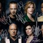 Breaking Bad Full cast signed 8x10 photo Autographed Aaron Paul Bryan Cranston +