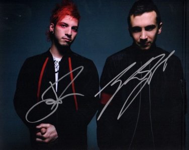 TWENTY ONE PILOTS  SIGNED PHOTO 8X10 RP AUTOGRAPHED TYLER JOSEPH JOSH DUN 21