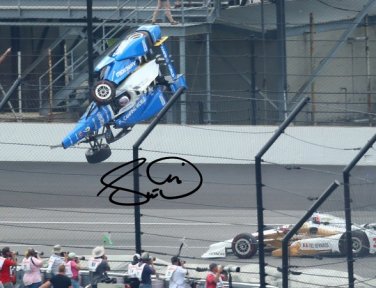 SCOTT DIXON SIGNED PHOTO 8X10 RP AUTOGRAPHED INDY 500 CRASH !