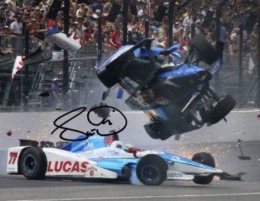 * SCOTT DIXON SIGNED PHOTO 8X10 RP AUTOGRAPHED INDY 500 CRASH !