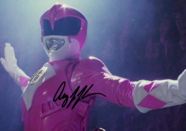 * AMY JO JOHNSON SIGNED PHOTO 8X10 RP AUTOGRAPHED PINK POWER RANGER KIMBERLY