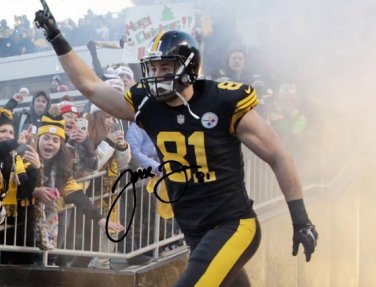 JESSE JAMES SIGNED PHOTO 8X10 RP AUTO AUTOGRAPHED PITTSBURGH STEELERS
