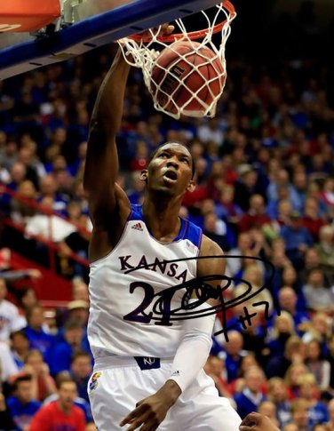 JOEL EMBIID SIGNED PHOTO 8X10 RP AUTOGRAPHED KANSAS JAYHAWKS