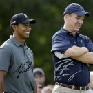TIGER WOODS & PEYTON MANNING SIGNED PHOTO 8X10 RP AUTOGRAPHED CHARITY EVENT