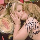 TRISH STRATUS MICKIE JAMES SIGNED PHOTO 8X10 RP AUTOGRAPHED CHRISTMAS KISS WWE TRISH STRATUS MICKIE JAMES SIGNED PHOTO 8X10 RP AUTOGRAPHED CHRISTMAS KISS WWE