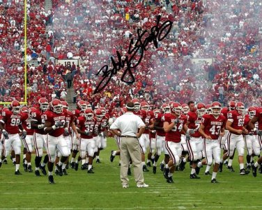 * BOB STOOPS SIGNED PHOTO 8X10 RP AUTOGRAPHED * OKLAHOMA SOONERS