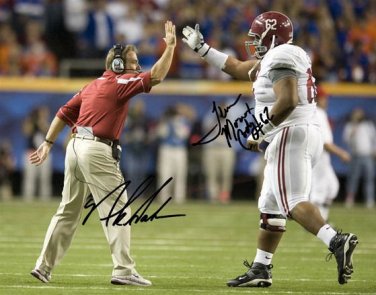 NICK SABAN TERRENCE CODY SIGNED PHOTO 8X10 RP AUTOGRAPHED ALABAMA FOOTBALL !