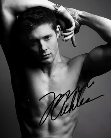 * JENSEN ACKLES SIGNED PHOTO 8X10 RP AUTOGRAPHED SUPERNATURAL CAST