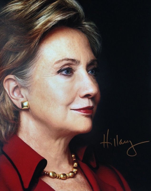 HILLARY RODHAM CLINTON SIGNED PHOTO 8X10 RP AUTOGRAPHED SECRETARY OF STATE