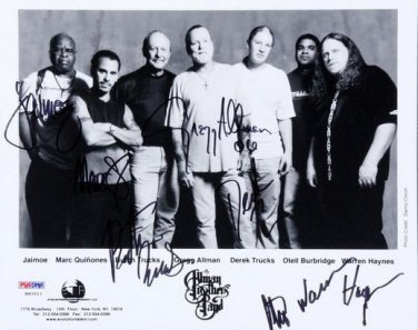ALLMAN BROTHERS GROUP BAND SIGNED PHOTO 8X10 RP AUTOGRAPHED GREGG ALLMAN