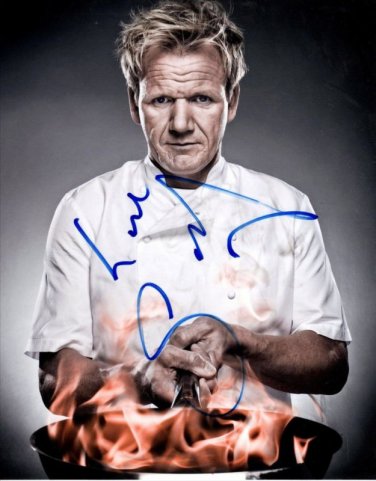 CHEF GORDON RAMSAY SIGNED PHOTO 8X10 RP AUTOGRAPHED HELLS KITCHEN