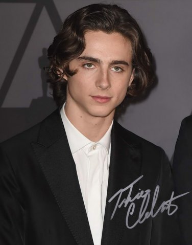 TIMOTHEE CHALAMET SIGNED PHOTO 8X10 RP AUTOGRAPHED HOT !