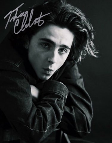 TIMOTHEE CHALAMET SIGNED PHOTO 8X10 RP AUTOGRAPHED * HOT !