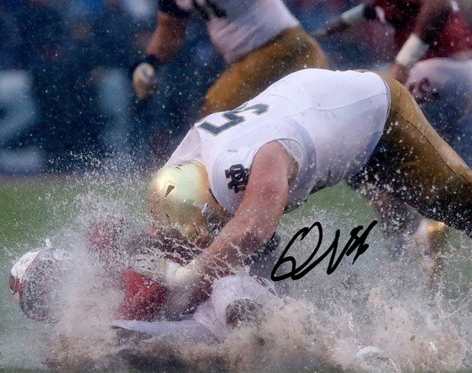 QUENTON NELSON SIGNED PHOTO 8X10 RP AUTOGRAPHED NOTRE DAME FOOTBALL