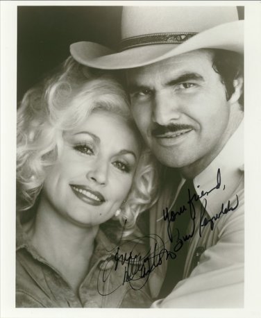 BURT REYNOLDS & DOLLY PARTON SIGNED PHOTO 8X10 RP AUTOGRAPHED PICTURE