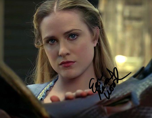 EVAN RACHEL WOOD SIGNED PHOTO 8X10 RP AUTOGRAPHED WESTWORLD DOLORES DELORES