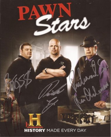 PAWN STARS CAST SIGNED PHOTO 8X10 RP AUTOGRAPHED THE OLD MAN *
