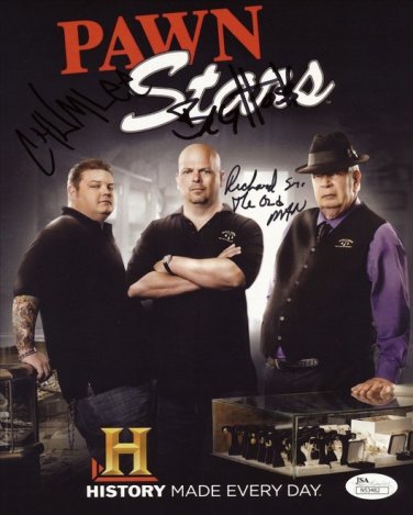 PAWN STARS CAST SIGNED PHOTO 8X10 RP AUTOGRAPHED * THE OLD MAN *