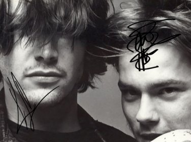 KEANU REEVES & RIVER PHOENIX SIGNED POSTER PHOTO 8X10 RP AUTOGRAPHED