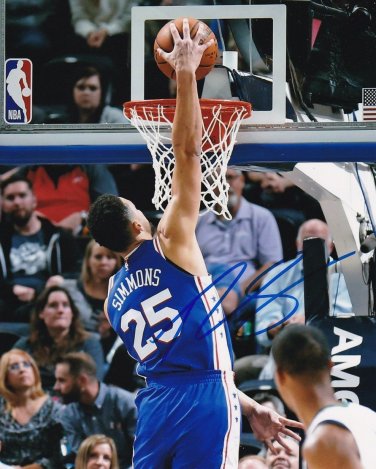 BEN SIMMONS SIGNED PHOTO 8X10 RP AUTOGRAPHED PHILADELPHIA 76ERS ROOKIE *