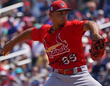 JORDAN HICKS SIGNED PHOTO 8X10 RP AUTOGRAPHED ST. LOUIS CARDINALS ROOKIE