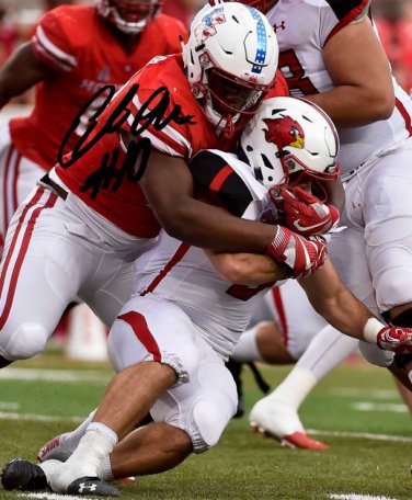 ED OLIVER SIGNED PHOTO 8X10 RP AUTOGRAPHED HOUSTON COUGARS