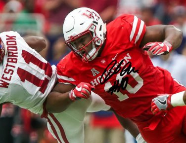 ED OLIVER SIGNED PHOTO 8X10 RP AUTOGRAPHED * HOUSTON COUGARS