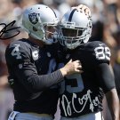 DEREK CARR & AMARI COOPER SIGNED PHOTO 8X10 AUTOGRAPHED OAKLAND RAIDERS