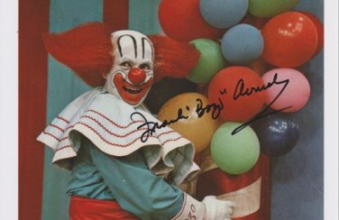 FRANK AVRUCH BOZO THE CLOWN SIGNED PHOTO 8X10 RP AUTOGRAPHED