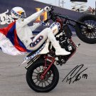 TRAVIS PASTRANA SIGNED PHOTO 8X10 RP AUTOGRAPHED LAS VEGAS EVEL KNIEVEL JUMP