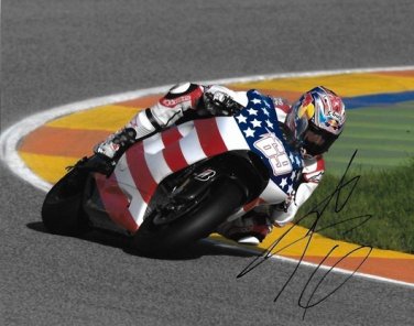 NICKY HAYDEN SIGNED POSTER PHOTO 8X10 RP AUTOGRAPHED DRIVER
