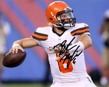 BAKER MAYFIELD SIGNED PHOTO 8X10 RP AUTOGRAPHED CLEVELAND BROWNS