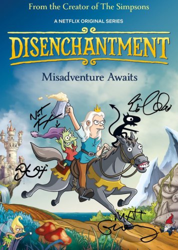 MATT GROENING SIGNED POSTER PHOTO 8X10 RP AUTOGRAPHED DISENCHANTMENT