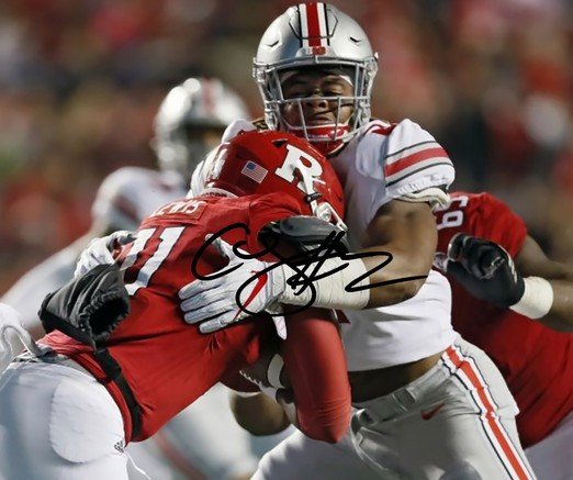 CHASE YOUNG SIGNED PHOTO 8X10 RP AUTOGRAPHED * OHIO STATE BUCKEYES